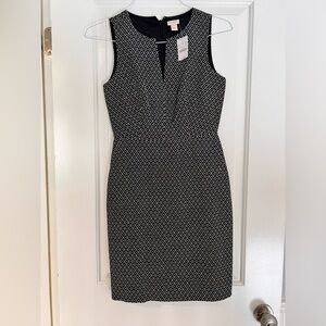 Jcrew Factory Polka Dot Split Neck Dress